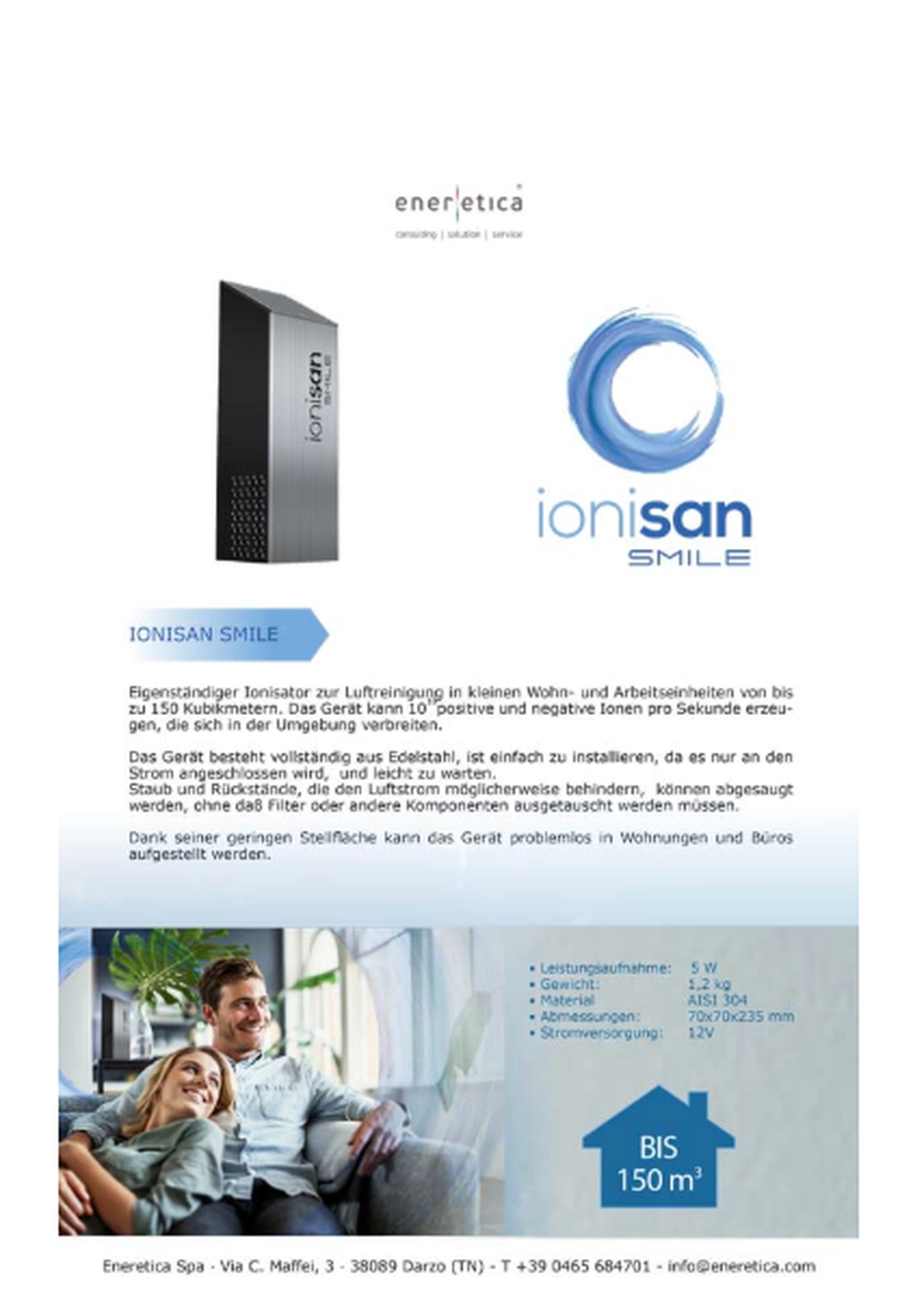 Service39 - Klimaanlagen -Flyer Ionisan Smile