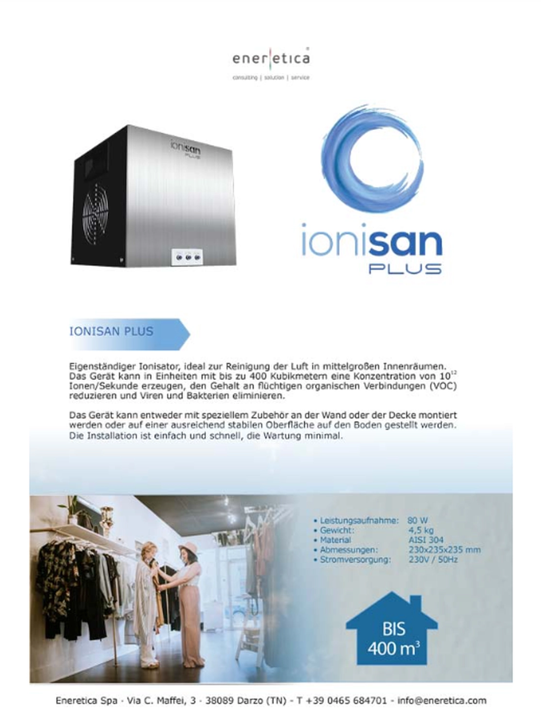 Service39 - Klimaanlagen -Flyer Ionisan Plus